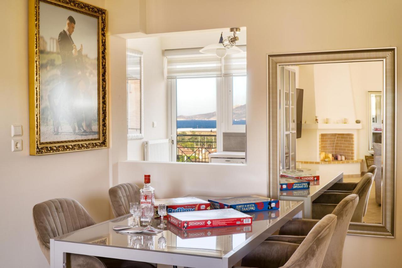 Sea & Mountain Apartment Close To Port And City Lávrion Eksteriør billede